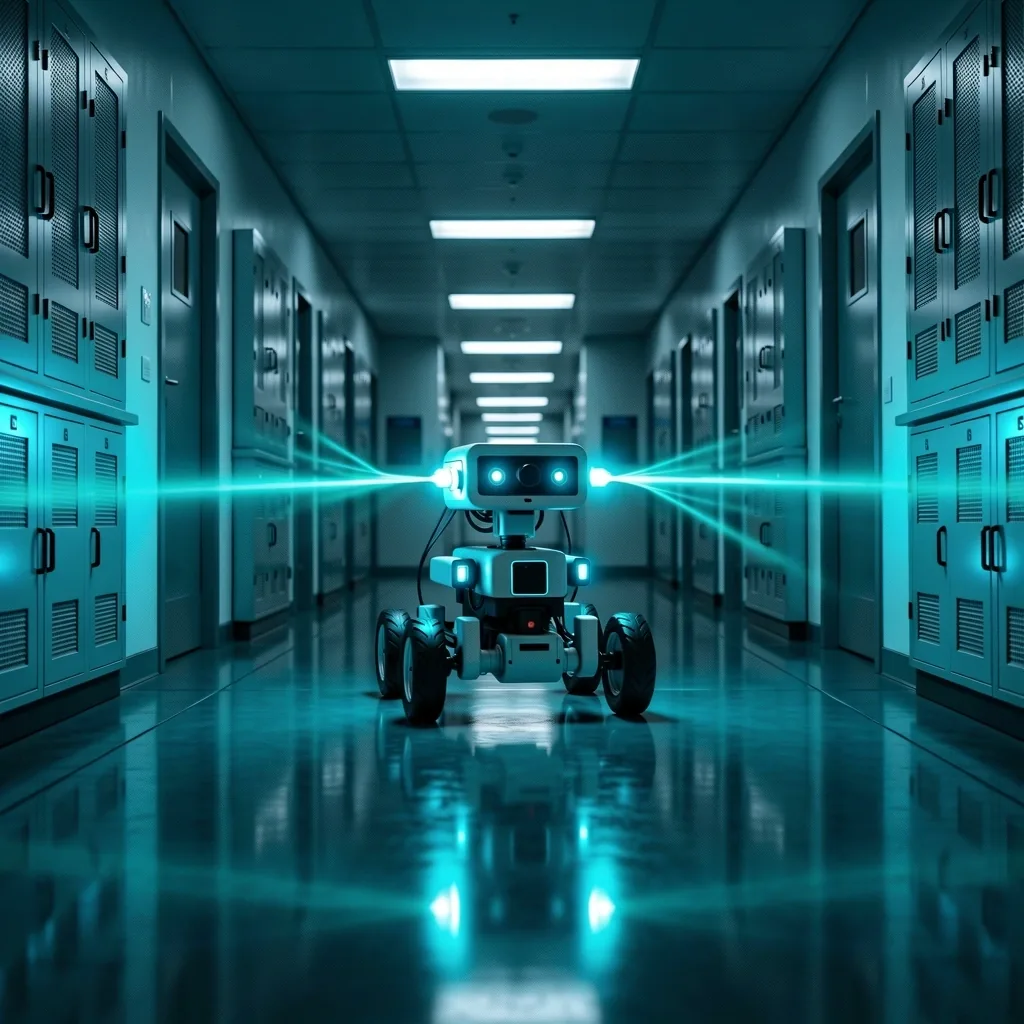 Autonomous sensor array scanning laboratory environment